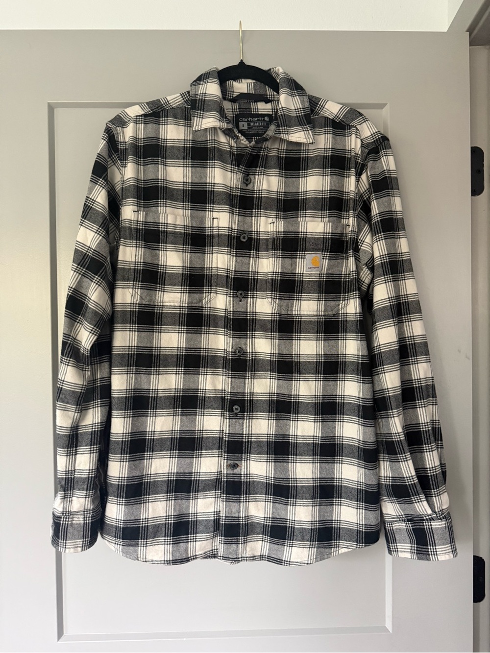 Carhartt Men's Rugged Flex Relaxed Fit Midweight Flannel Long-Sleeve Plaid Shirt